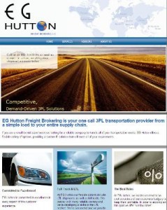 Eg Hutton Transportation Logistics Web Site