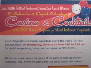 Casino and Cocktails Networking Event