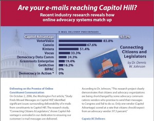 Emailing Congress - newsletter article